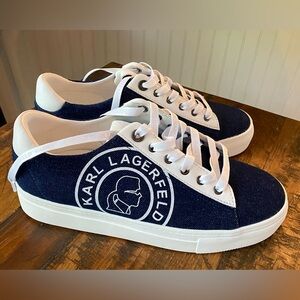 Karl Lagerfeld Paris Cate Denim Sneakers size 7M